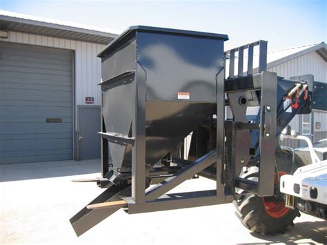 landscape hoppers for skid steer|concrete skid hopper.